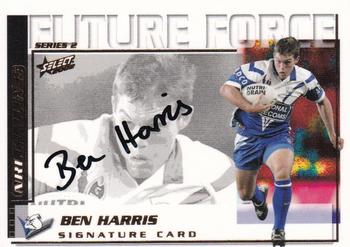 2002 Select Challenge - Future Force Series 2 #FF29 Ben Harris Front